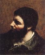 Gustave Courbet Self-Portrait with Striped Collar Germany oil painting artist